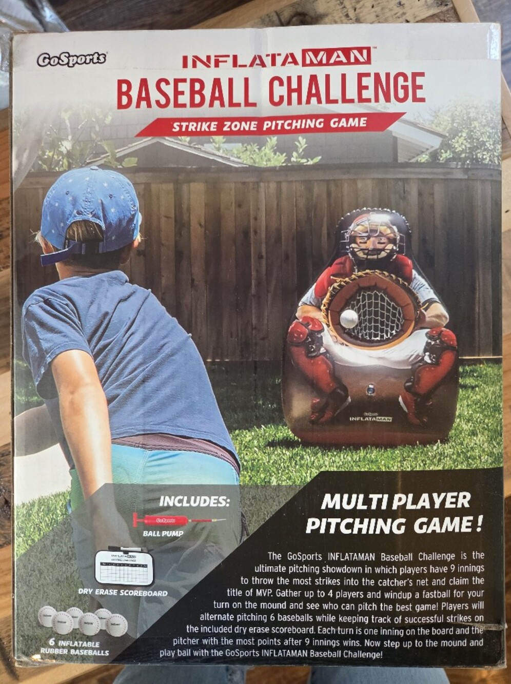 InflataMan Baseball Challenge Inflatable Catcher - Picture 2 of 4